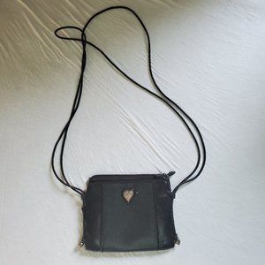 BRIGHTON crossbody black leather purse